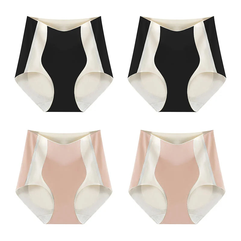 PAY 1 GET 4 PACKSđ¸Color-block Traceless Hip-lifting Shaping Panties