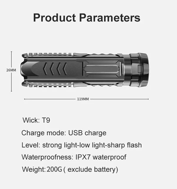 š„Last Day 50% OFFš„Multifunctional Rechargeable Flashlightš„