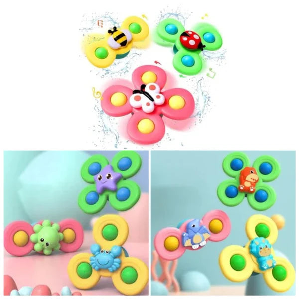 Suction cup spinner toys
