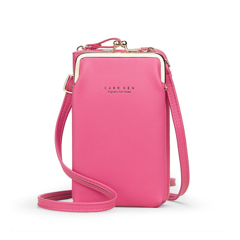 Women Phone Bag Solid Crossbody Bag