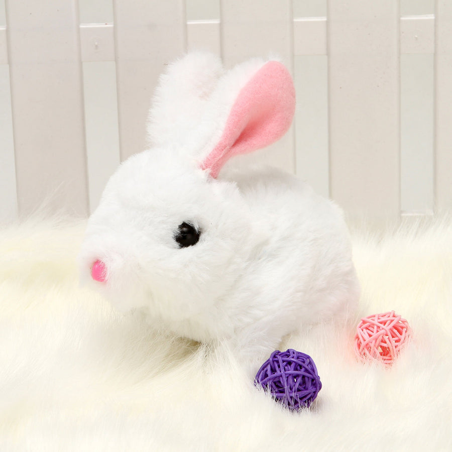 Electronic Walking Talking Rabbit Simulation Plush Doll Educational Toy