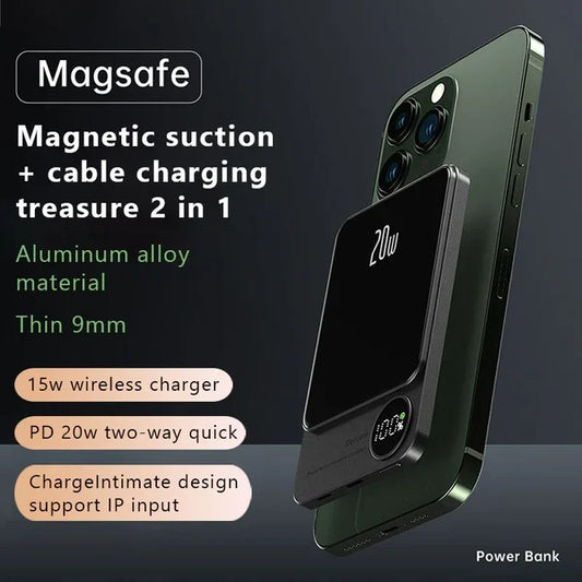 (🔥 Early Mothers Day Sale - 49% OFF)-Macsafe Powerbank Magnetic-(Buy 10000mAh save more)