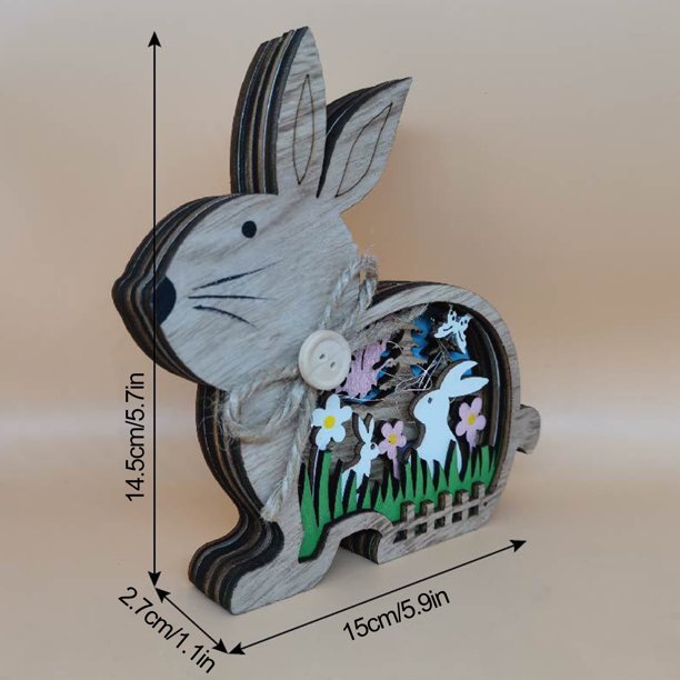 Easter bunny wooden crafts
