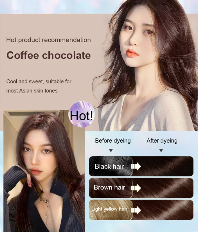 Natural plant extract bubble hair dye