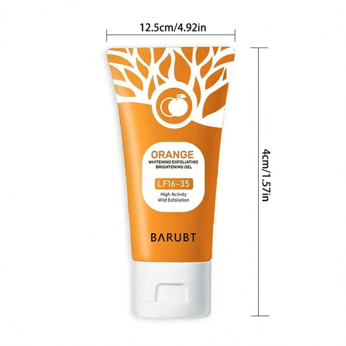 Orange Exfoliating Gel Facial Cleansing Whole Body Scrub Dead Skin Custard