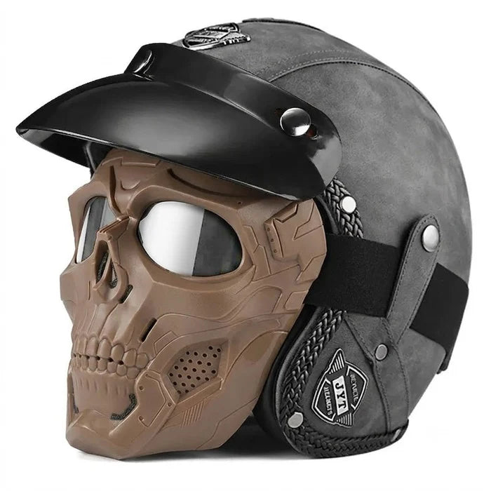 Retro jet motorcycle 3/4 riding helmet-I146
