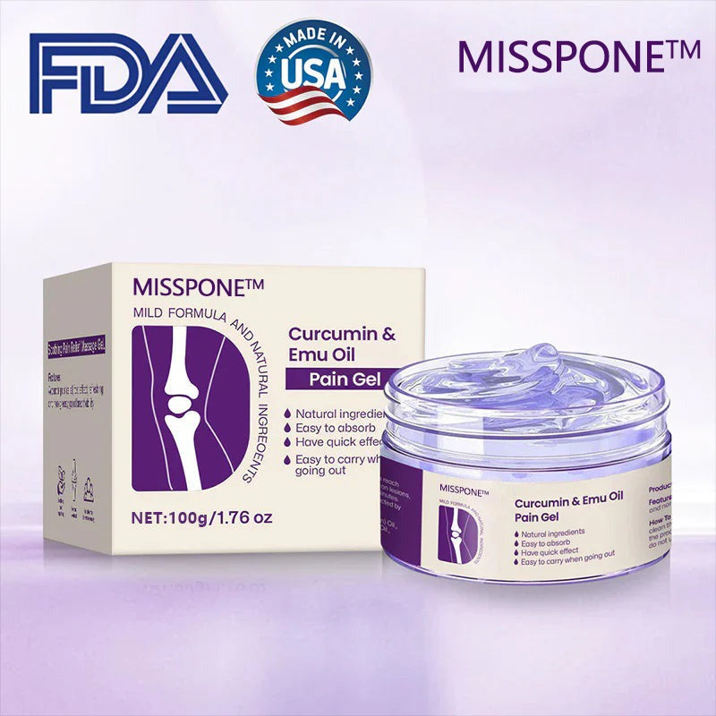 Misspone™ Curcumin & Emu Oil Pain Gel – 🏥Backed by US Osteopathic Experts