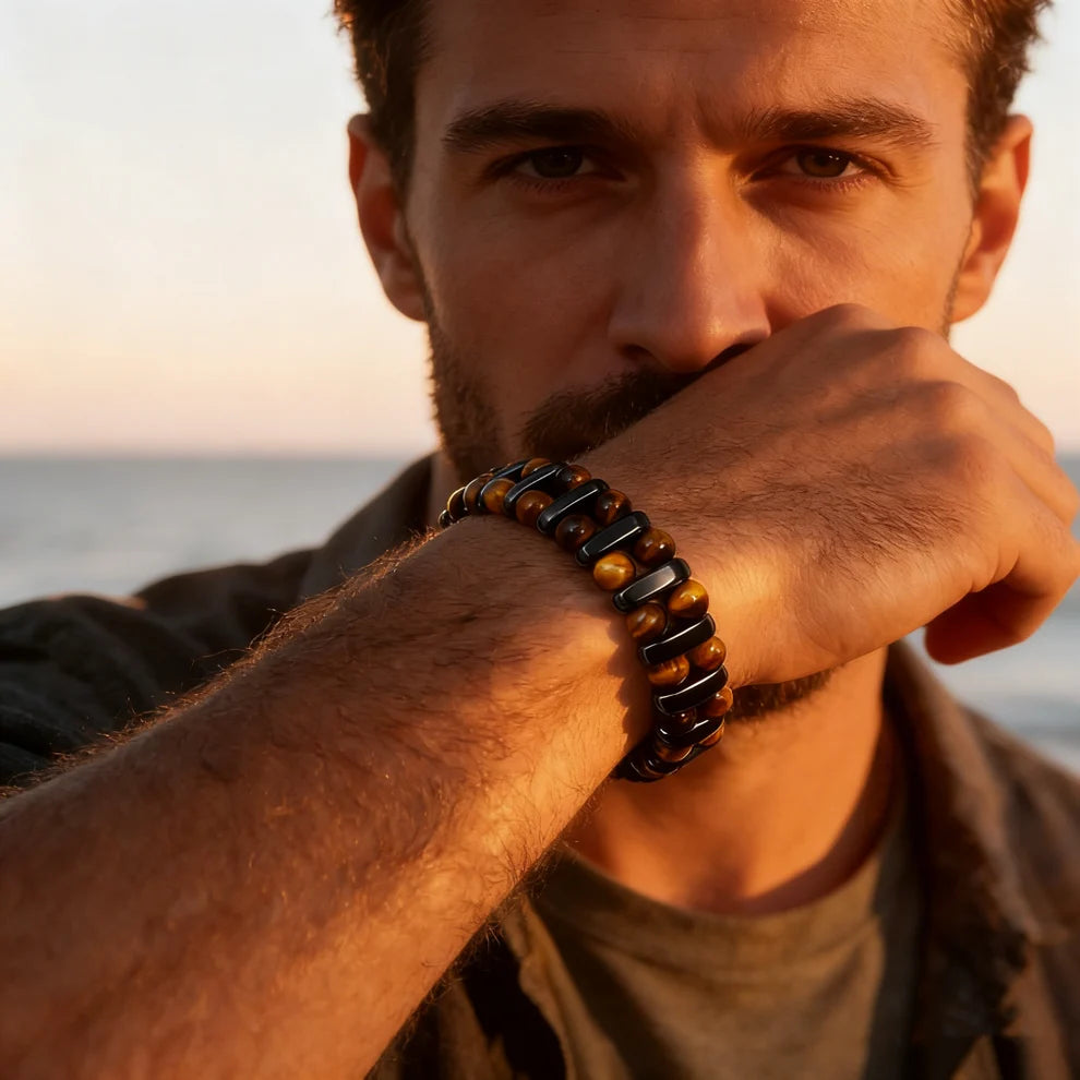 Natural Tiger's Eye Stone Bracelet