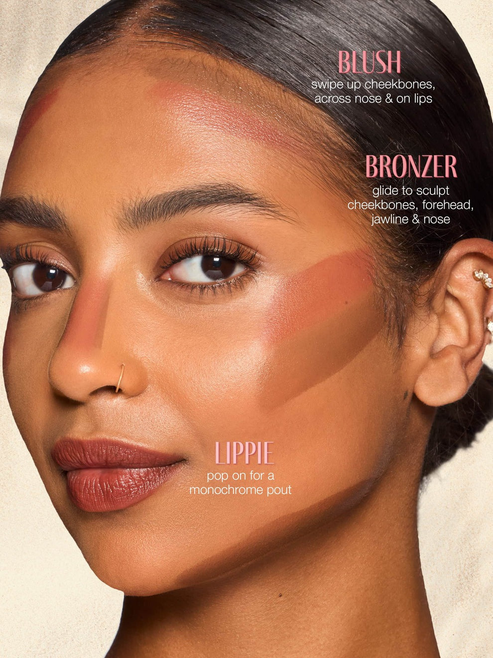 ✨LAST DAY BUY 1 GET 1 FREE✨Double-Ended Blush & Bronzer Stick + Free Brush