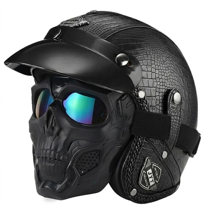 Retro jet motorcycle 3/4 riding helmet-I146