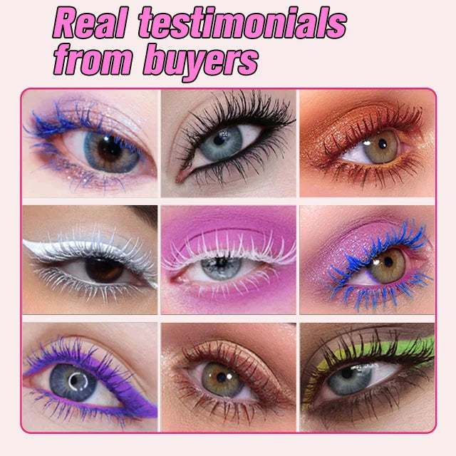 [Super amazing] Colored lengthening mascara, play with color slender and curl without smudging