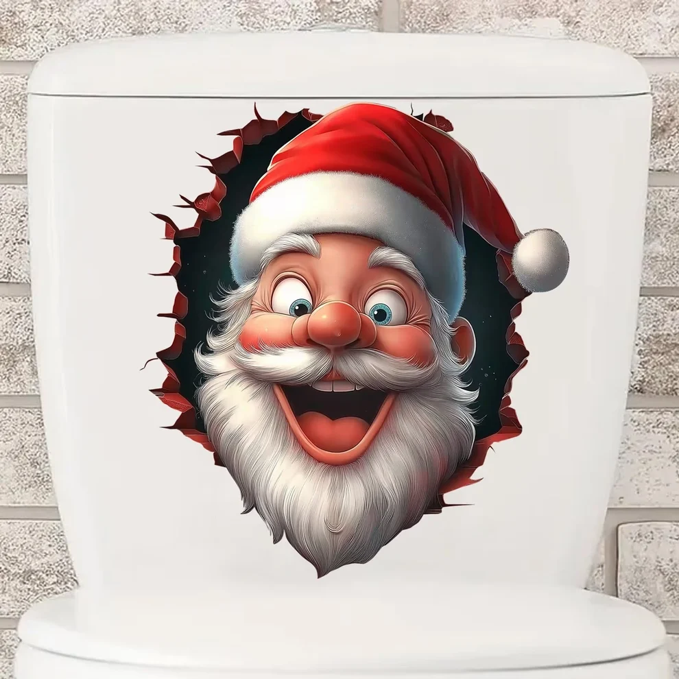 🎄❄️ Christmas Early-Bird Special – 50% Off!! 🎅 “Santa’s Surprise” 3D Wall Decal