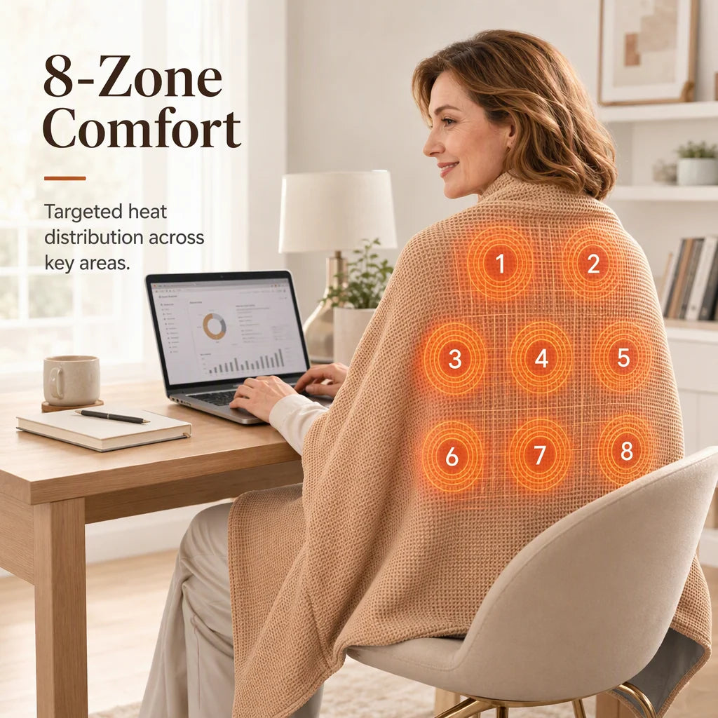 🎄Christmas Sale - 50% Free Shipping❄️Stay Warm AllOFF!Winter - Portable ElectricHeated Blanket Shawl🧣
