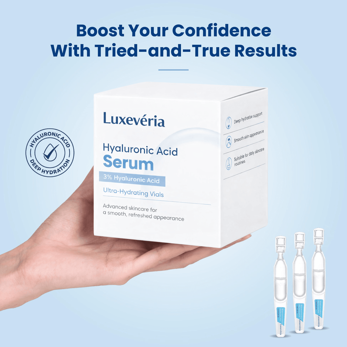 ✨ Last Day Buy 1 Get 1 Free ✨3% Hyaluronic Acid Ultra Hydrating Serum by Luxevéria