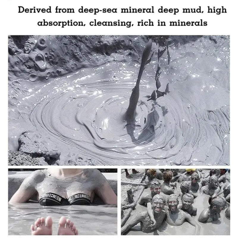 Volcanic mud shower gel