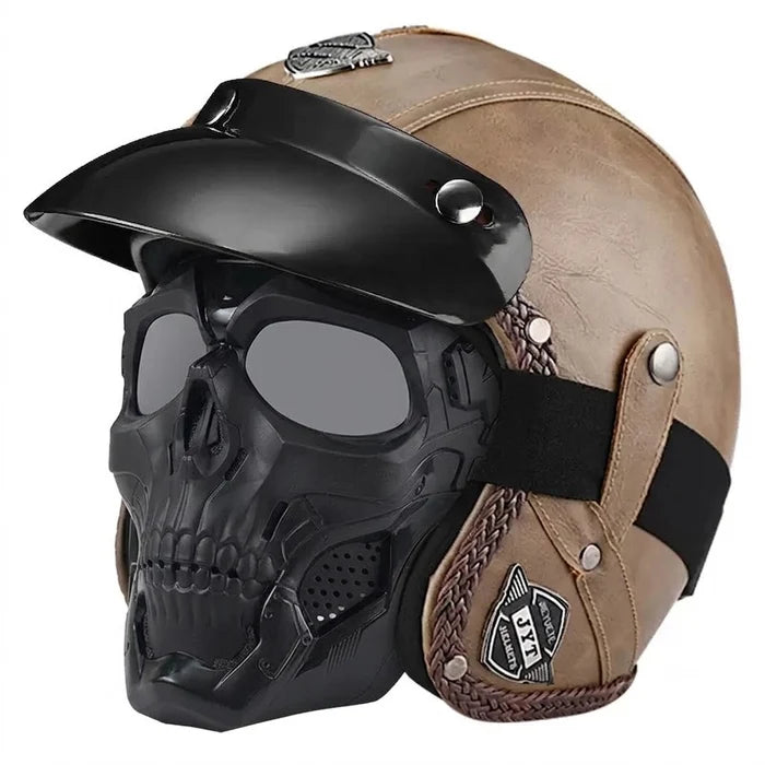 Retro jet motorcycle 3/4 riding helmet-I146