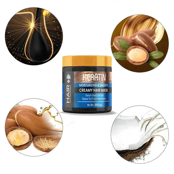 KERATIN CREAM HAIR MASK FOR DAMAGED FRIZZY HAIRS (GIRLS/BOYS) BUY 1 GET 1 FREE