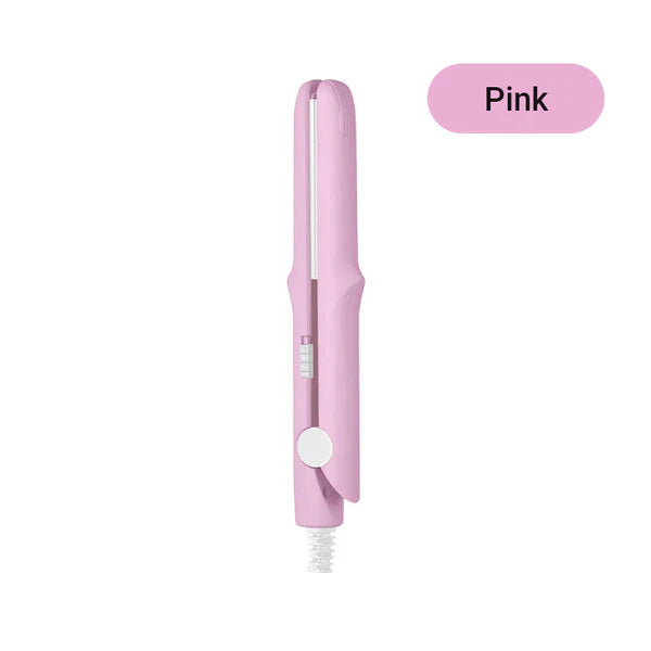 2-in-1 Mini Curling Wand & Flat Iron Hair Straightener (50%OFF)