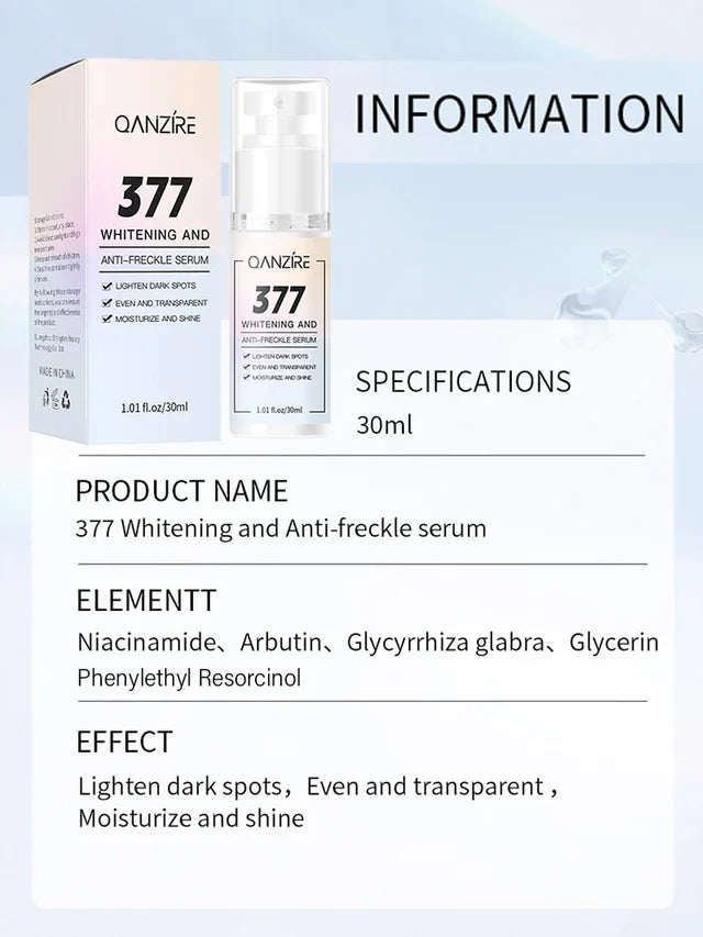 377 WHITENING AND SPOT FADING SERUM