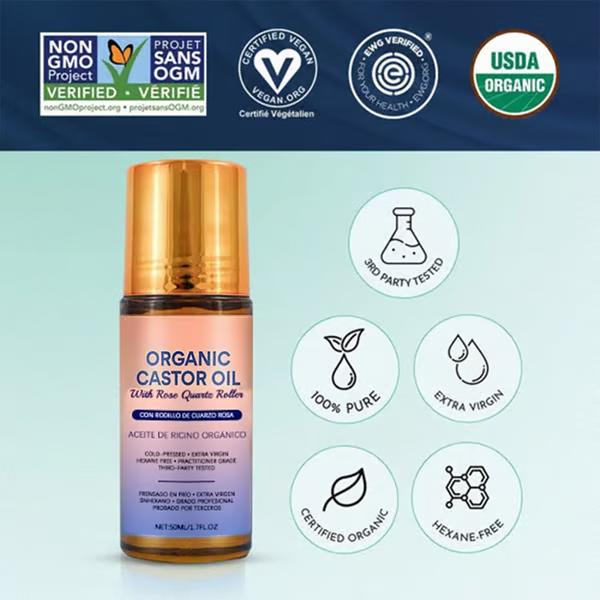 Organic Castor Oil Roll-On
