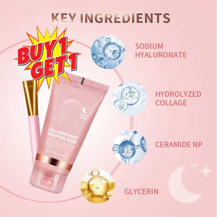 Collagen Night Peel-Off Face Mask (Buy 1 Get 1 Free)