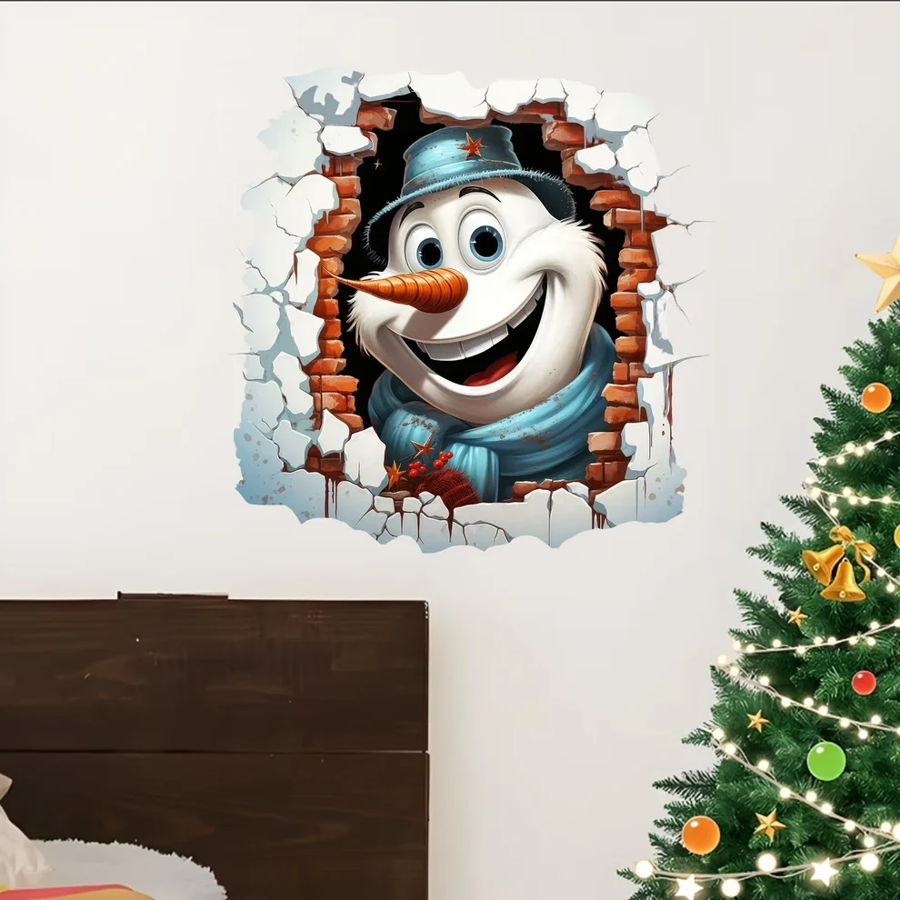 🎄❄️ Christmas Early-Bird Special – 50% Off!! 🎅 “Santa’s Surprise” 3D Wall Decal