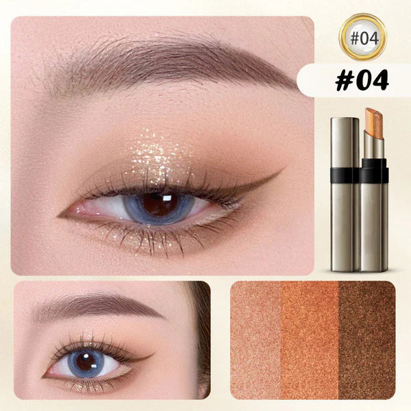 Time-Saving 3 Color Gradient Eyeshadow Stick for Beginner