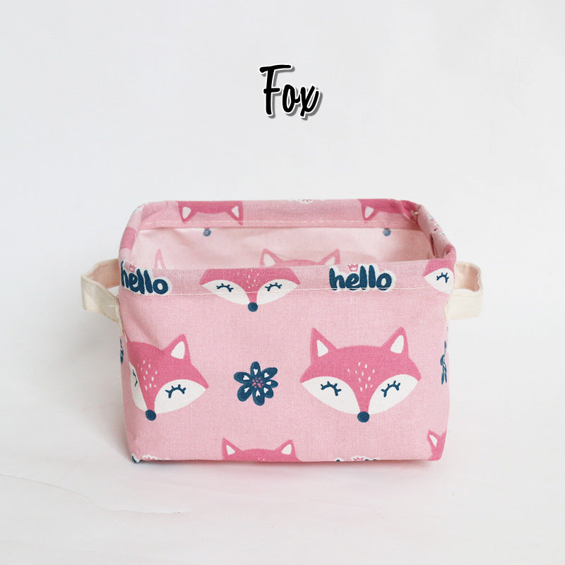 Foldable Canvas Cartoon Storage Box