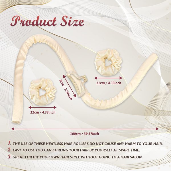 Heatless Hair Curler Headband