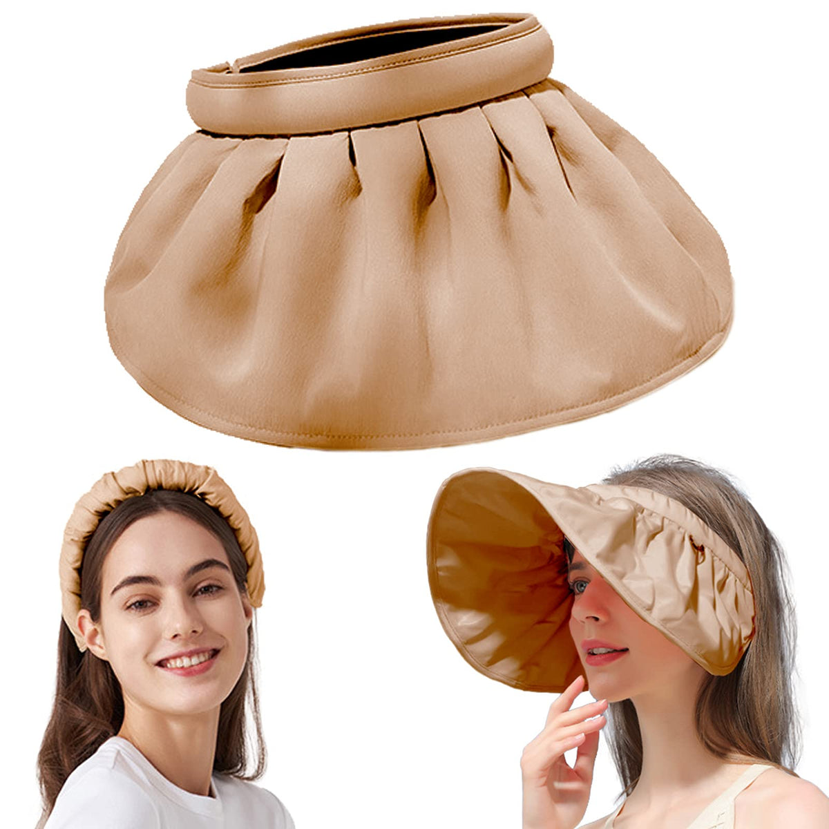 2 in 1 Sun Visor Hat Wide