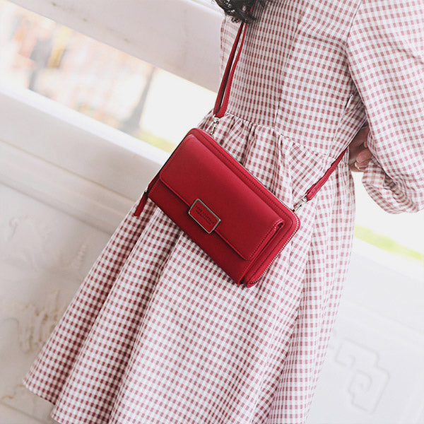 High Capacity Multi Slot Crossbody Phone Bag