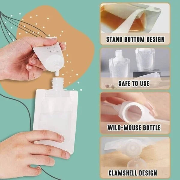 Portable Travel Fluid Makeup Packing Bag(10 Pcs)