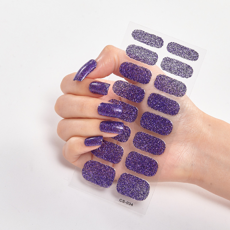 Glitter Nail Self Decals
