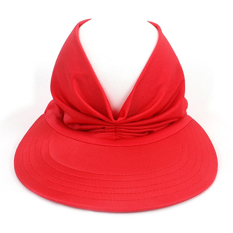 Summer womens UV protection stretch sun hat