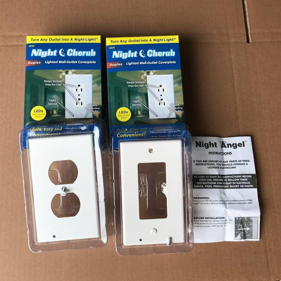 Outlet Wall Plate With Night Lights