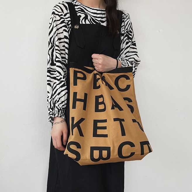 Fashionable Large Capacity Graffiti Canvas Bag