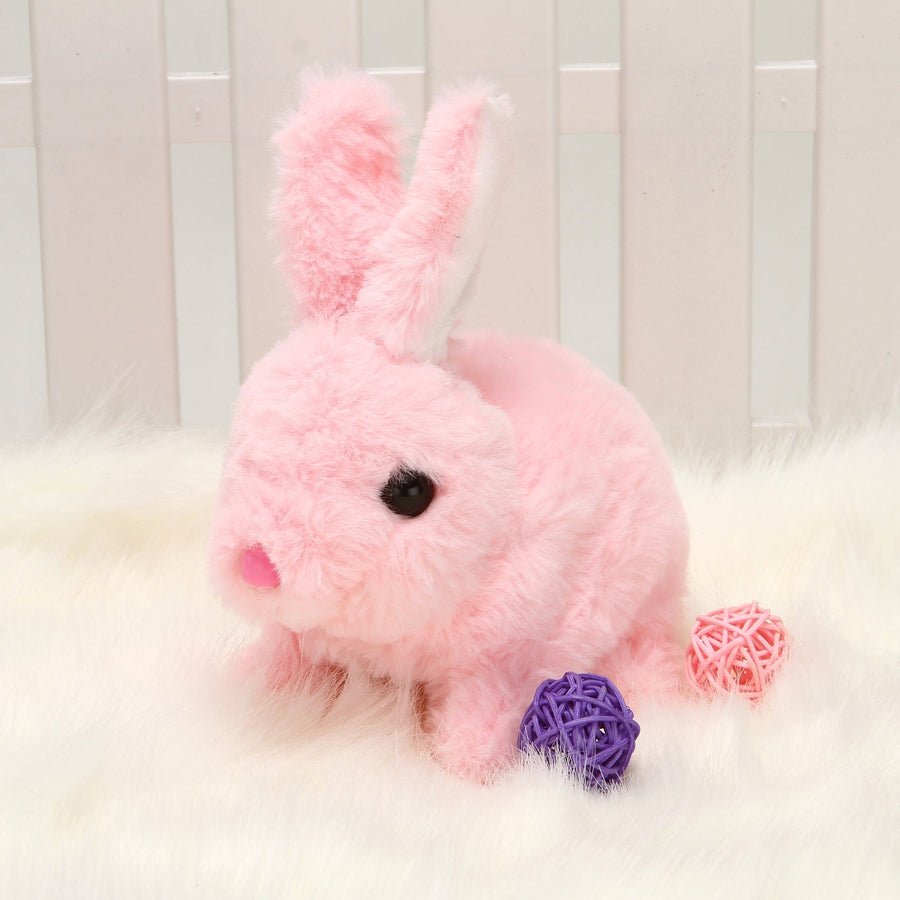 Electronic Walking Talking Rabbit Simulation Plush Doll Educational Toy