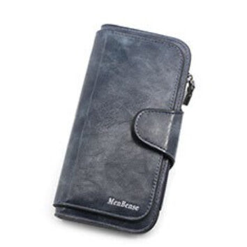 Leather Zipper Long Wallet Card Holder Viconchic
