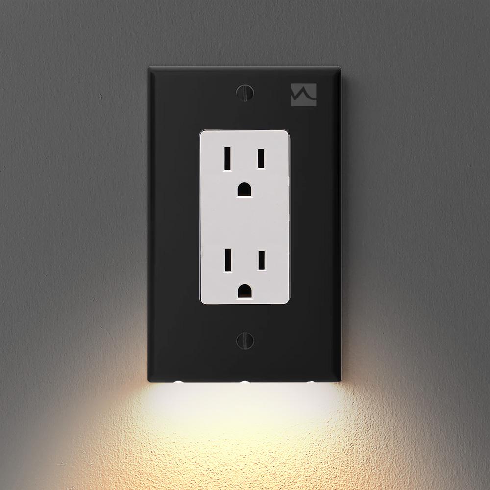 Outlet Wall Plate With Night Lights