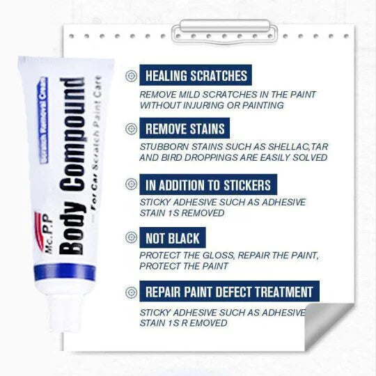 🔥HOT SALE🔥Professional Car Scratch Repair Agent (Buy 1 Get Grinding Sponge)
