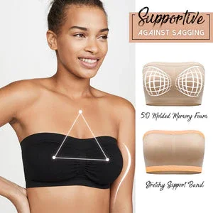 Invisible Seamless Supportive Bandeau Bra