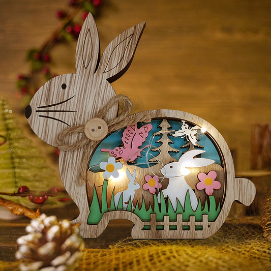 Easter bunny wooden crafts