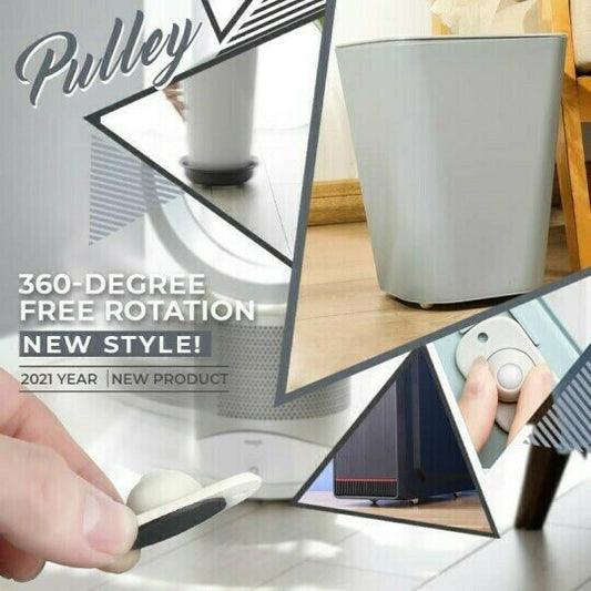 360 Degree Rotation Sticky Pulley 4 PCS