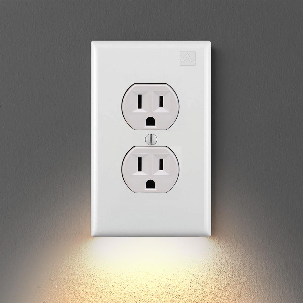 Outlet Wall Plate With Night Lights
