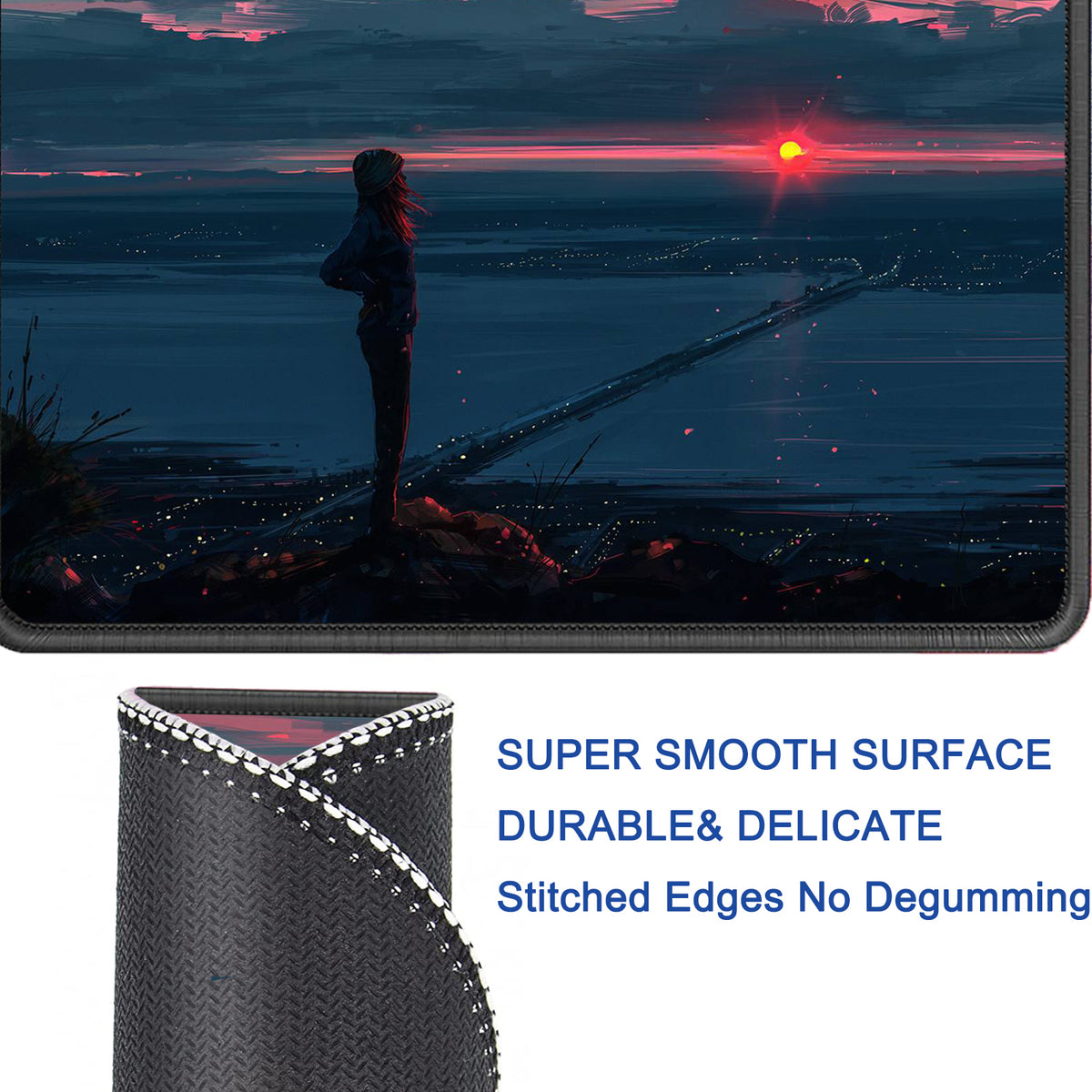 P121 Mouse Pad with Stitched Edge