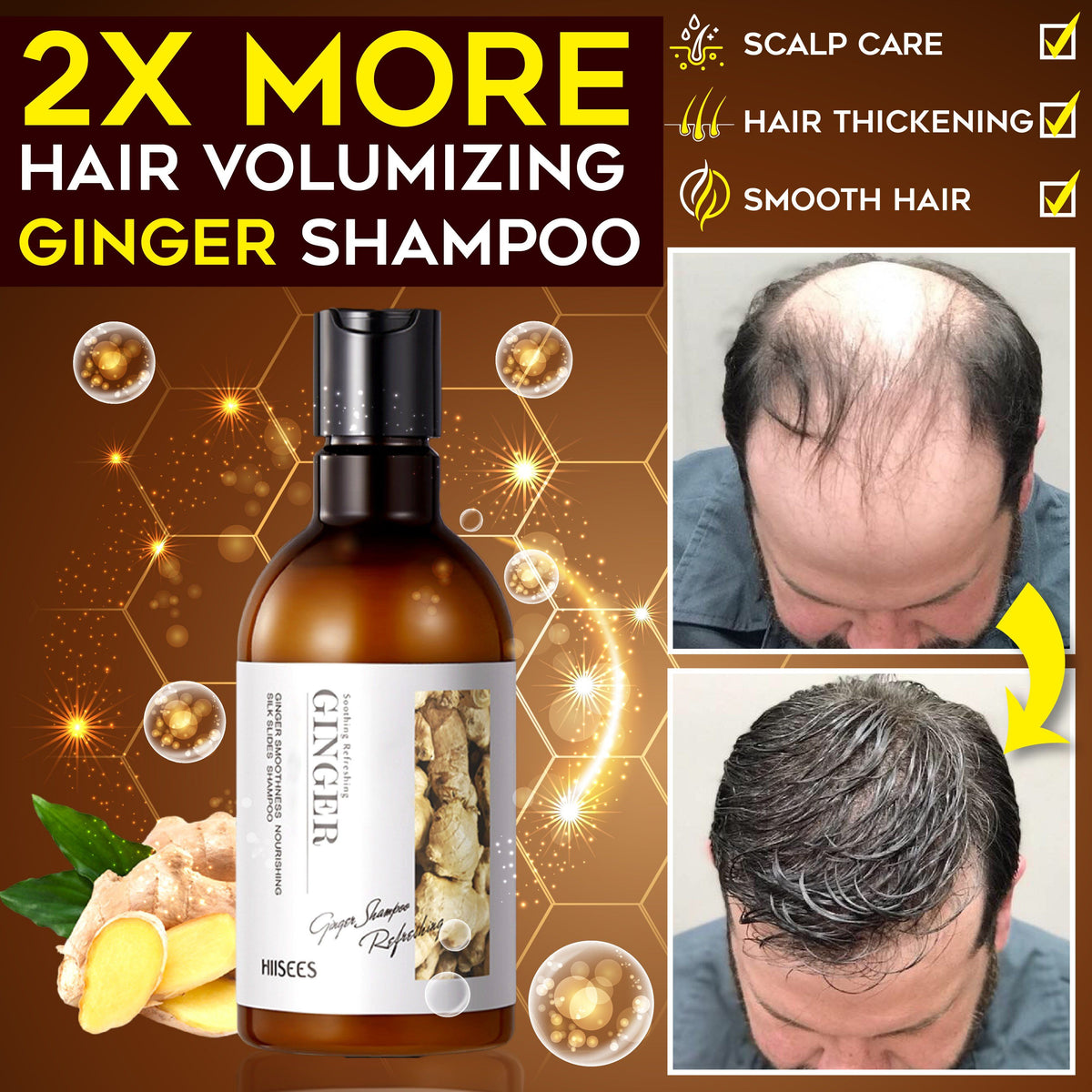 2 More Hair Volumizing Ginger Shampoo