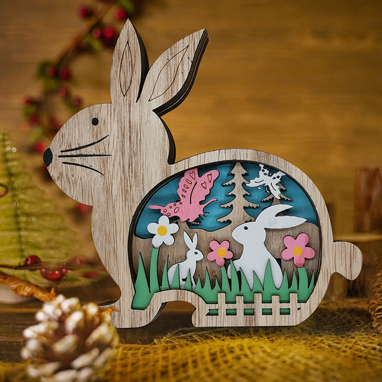 Easter bunny wooden crafts