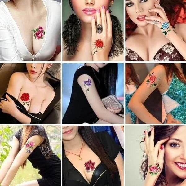 Trendy 3D Tattoo Stickers 50 PCS
