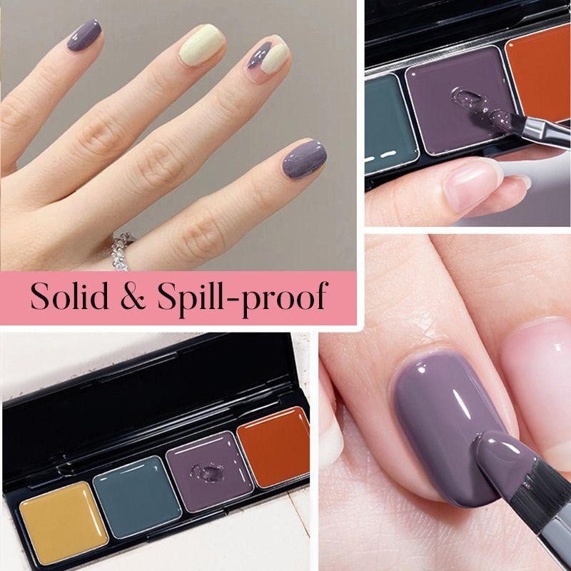 4 Colors Solid Gel Nail Polish