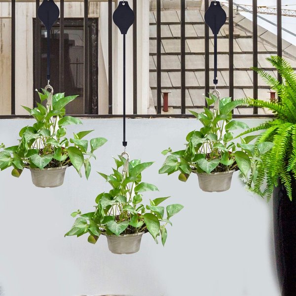 Plant Pulley Set For Garden Baskets Pots Birds Feeder